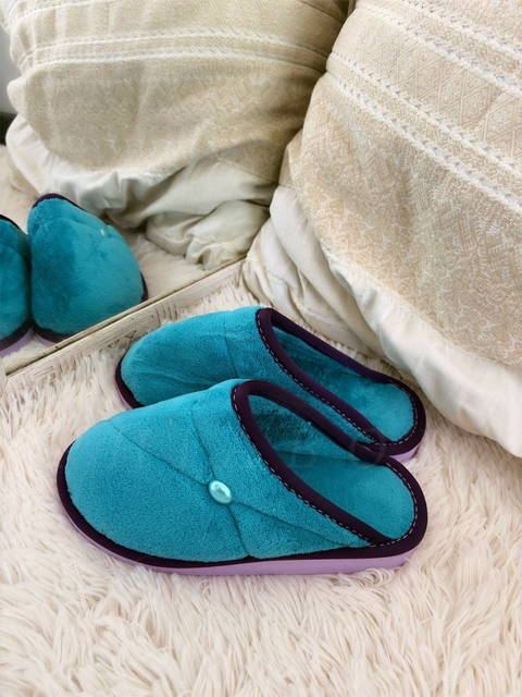 Pantufla perla (cyan)