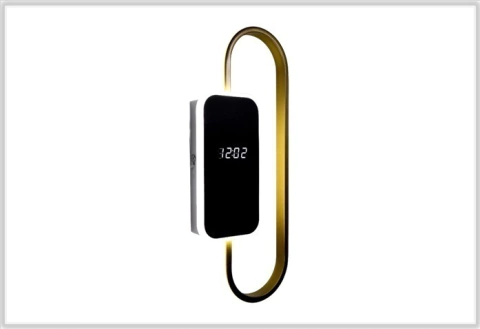 ARANDELA LED 15W 3 TONS C/RELÓGIO