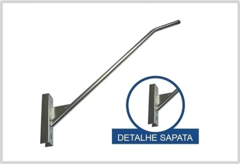 BRAÇO BR2 1,50M GALVANIZADO A FOGO C/SAPATA