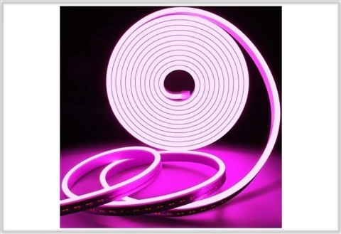 FITA LED NEON 5M 10W/M ROSA 12V IP65