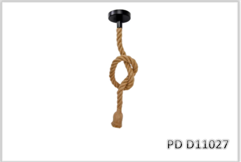 PD D11027 - PENDENTE CORDA RÚSTICO 1XE27
