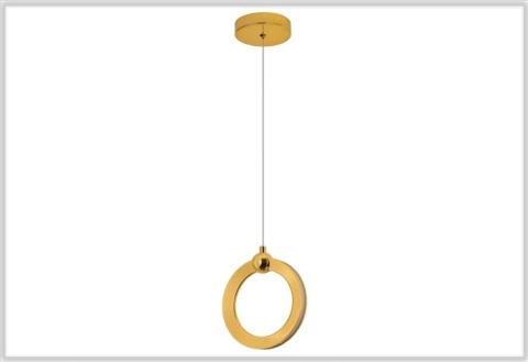 PENDENTE DOURADO MERCÚRIO LED 9W 3 TONS