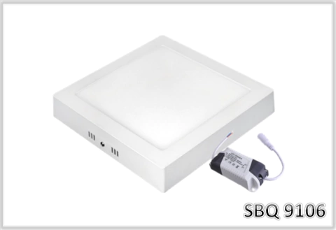 SBQ 9106 - PLAFON SOB PAINEL LED 6W 12X12CM 3000K - Rba Soluções em Iluminação LED