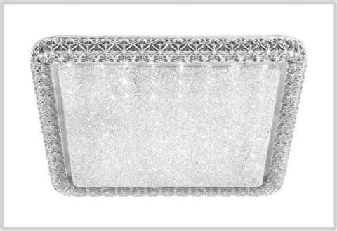 PLAFON SHINE PONTILHADO SOB QUADRADO LED 24W 3 TONS TRANSLÚCIDO