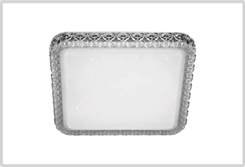 PLAFON SHINE LISO SOB QUADRADO LED 18W 3 TONS TRANSLÚCIDO