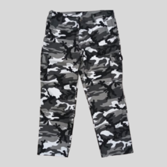 PANTALON CAMUFLADO BLANCO Y NEGRO