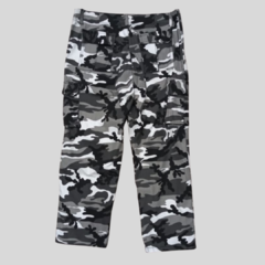 PANTALON CAMUFLADO BLANCO Y NEGRO - comprar online