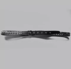 CINTURON 2 Hileras de Tachas Niqueladas