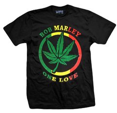 Remera BOB MARLEY ONE LOVE NEGRA