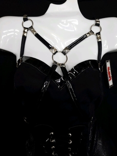Corset con faldón - Tela y Cuerina  - comprar online