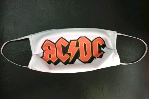 Tapabocas ac dc - fondo blanco 