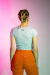 Remera Crop Gris - comprar online