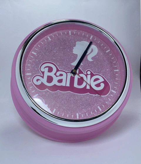 Reloj Barbie pared 29 cm diametro.
