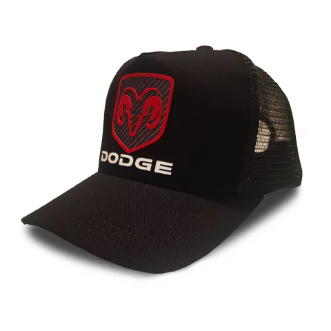 Gorra trucker gabardina silicona 3D + Carbono DODGE RAM