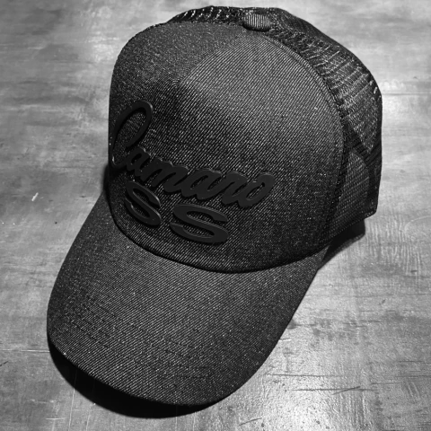 Gorra trucker denim Camaro SS silicona 3DE
