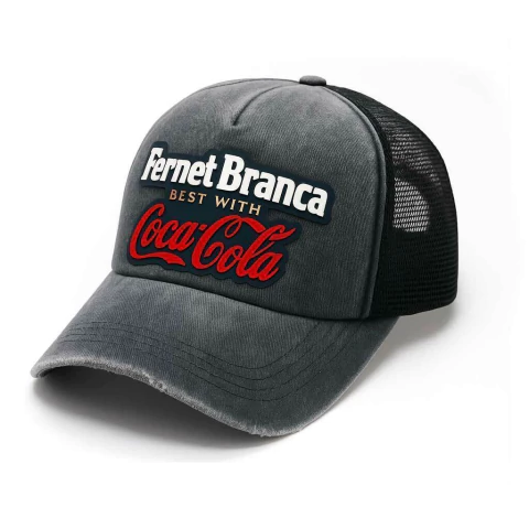 Gorra trucker prelavada silicona 3D Fernet Branca - comprar online