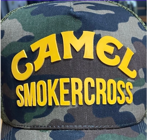 Gorra gabardina Camel Smokercross doble silicona 3DE