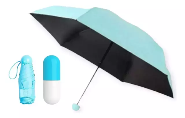 Paraguas De Viaje Lluvia Compacto 85cm diametro Mini Capsula