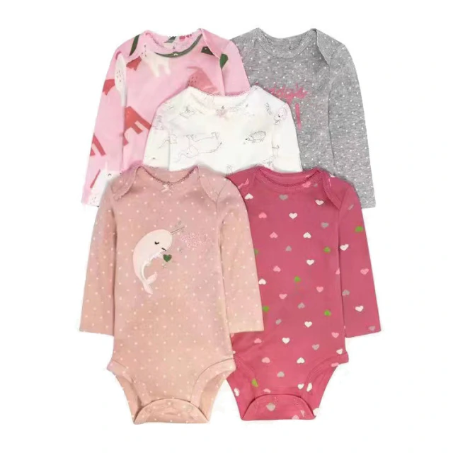 Set 5 Piezas Carters Body Manga Larga Nena 24 Meses China - comprar online
