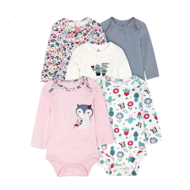 Set 5 Piezas Carters Body Manga Larga Nena 24 Meses China