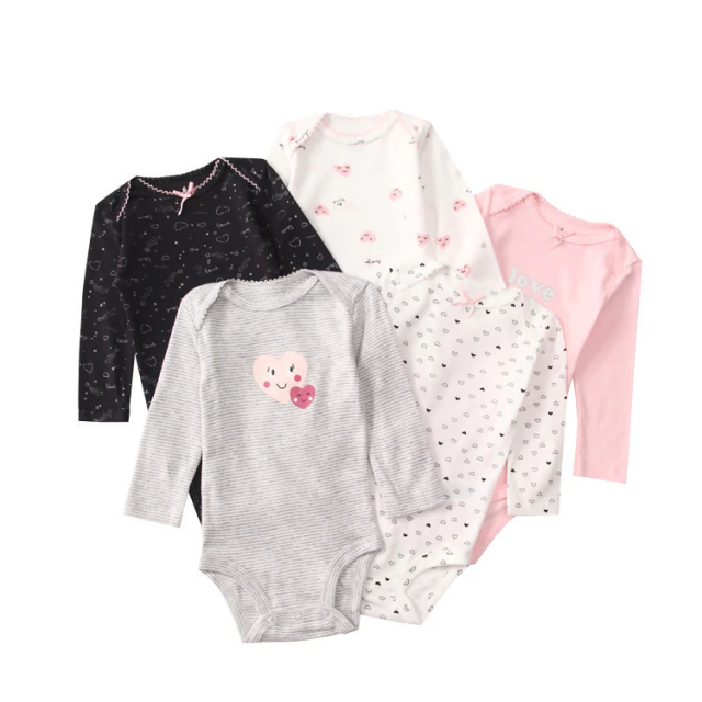 Set 5 Piezas Carters Body Manga Larga Nena 18 Meses China
