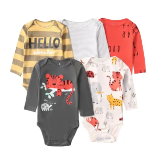 Set 5 Piezas Carters Body Manga Larga Nene 18 Meses China