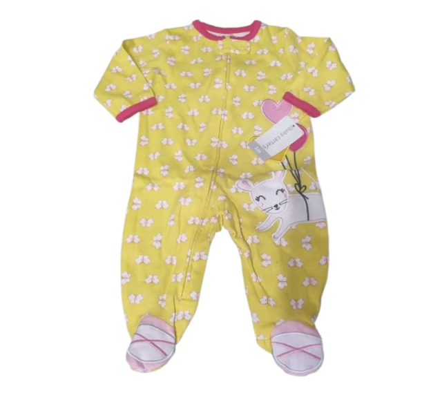 Enterito Carters Body Con Pie Algodon Bebe 3 Meses Pijama