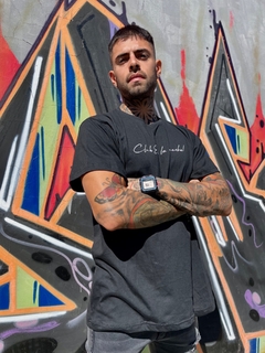 remera CLUB oversize negra - comprar online