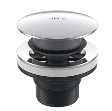 Válvula para lavatório de escoamento cuba com Click cromado 1601.C.CLI Deca