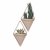 Vaso de Parede Trigg Cobre/Concreto Pequeno (02 Pc)