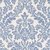 Papel de Parede Arabesco Azul e Branco