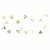 Adorno Parede Metálico Dourado 16pc Triangulo Confetti Umbra - comprar online