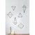 Adorno de Parede / Mesa / Teto Prisma Preto (06 pc) - comprar online