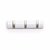 Cabideiro de parede Flip 3 Ganchos Retráteis Branco - comprar online