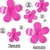 micro flores mix deco- fuxias - comprar online