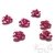 Mini rosas metálicas fuxia x 6 unid. - Arte Realeggza