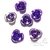 Mini rosas metálicas violeta x 6 unid. - comprar online