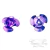 Mini rosas metálicas violeta x 6 unid. - Vanesa Pena