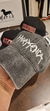 Gorra de gabardina negro gastado Hermetica - tienda online