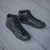 Botitas zapatillas Oslo Negras cuero Urbanas - marea jeans tandil