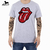 Remera rolling stones gastado roja - comprar online