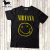 Remera estampada de nirvana - comprar online