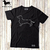 Remera perro salchicha silueta