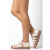 FLAT CORA OFF WHITE COURO AZZULI - comprar online