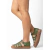 FLAT CORA VERDE OLIVA COURO AZZULI - comprar online