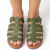 FLAT CORA VERDE OLIVA COURO AZZULI