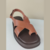 FLAT ANA PAULA CARAMELO COURO AZZULI - comprar online