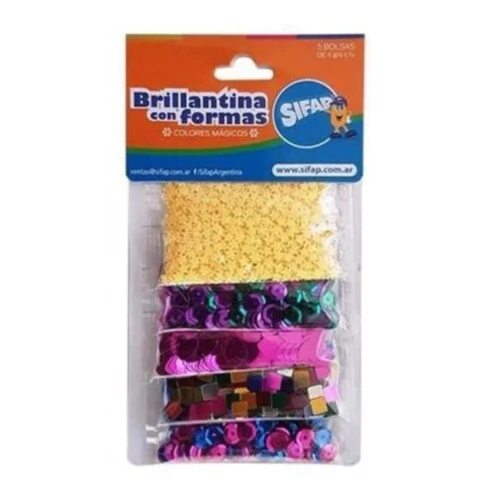 Brillantina con Formas y Lentejuelas SiFap