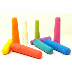 Tizas GIgantes Colores Fuertes x6