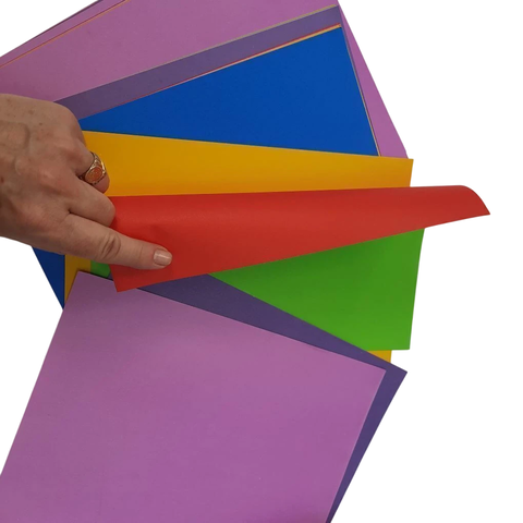 Block Cartulina Colores Doble Faz Oficio x 10 hojas - comprar online